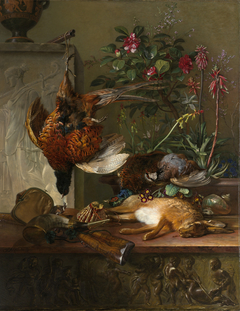 Still Life with Game and a Greek Stele: Allegory of Autumn by Georgius Jacobus Johannes van Os