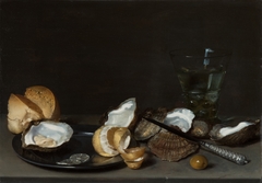 Still Life with Oysters, circa 1630 by Franchoys Elaut