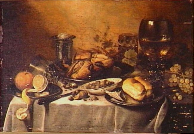 Still Life With Roemer Overturned Berkemeyer Crab And Salt Cellar Pieter Claesz Artwork On