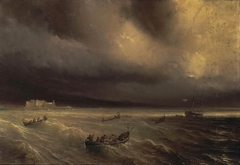 Storm in the Sea by Jean Antoine Théodore de Gudin