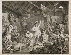 Strolling Actresses Dressing in a Barn by William Hogarth