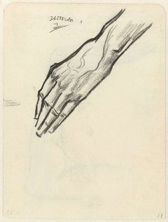 Studie van een hand by Jan Toorop