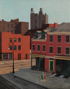 Sunday Afternoon, Greenwich Avenue by George Ault