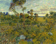 Sunset at Montmajour by Vincent van Gogh