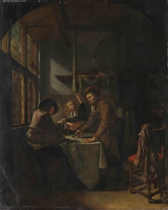 Tailor's Workshop by Pieter Cornelisz van Slingelandt