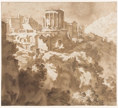 Tempel van Vesta in Tivoli by Jan de Bisschop
