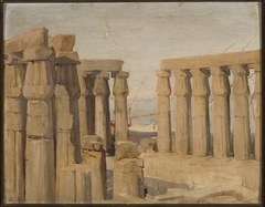 Temple in Luxor. From the journey to Egypt by Jan Ciągliński
