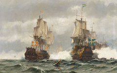 The Battle of Køge Bay, 1677 by Johan Jens Neumann