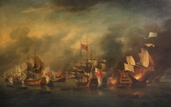 The Battle of La Hogue, 23 May 1692 by Thomas Mitchell