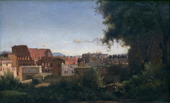 The Coliseum Seen from the Farnese Gardens by Jean-Baptiste-Camille Corot 1