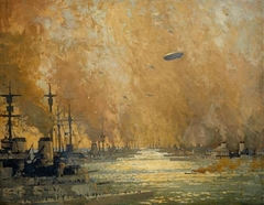 The German fleet after surrender, Firth of Forth, 21 November 1918 by James Paterson