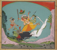 The Great Goddess Durga Slaying the Buffalo Demon