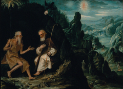 The Hermits, Saint Paul and Saint Anthony by Baltasar de Echave Ibía