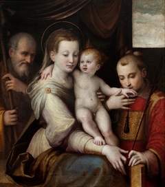 The Holy Family with St. Stephen