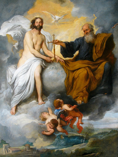 The Holy Trinity by Pietro Novelli