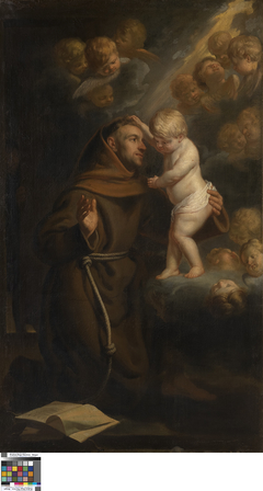 The Infant Christ appears to Saint Antony by Jacob van Oost