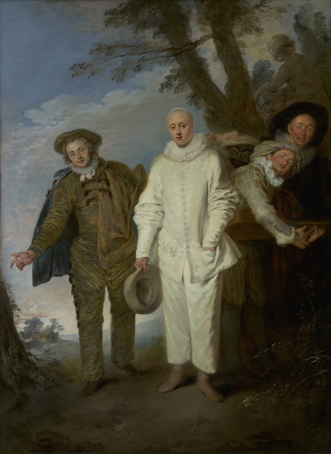 "The Italian Comedians" Antoine Watteau Artwork on USEUM