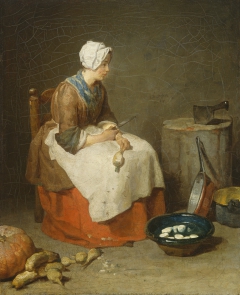 The Kitchen Maid by Jean-Baptiste-Siméon Chardin