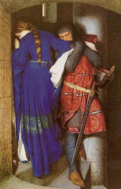The Meeting on the Turret Stairs by Frederic William Burton