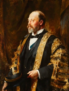 The Prince of Wales (later King Edward VII [1841–1910]) in the Robes of Chancellor of the University of Wales by Julian Russell Story