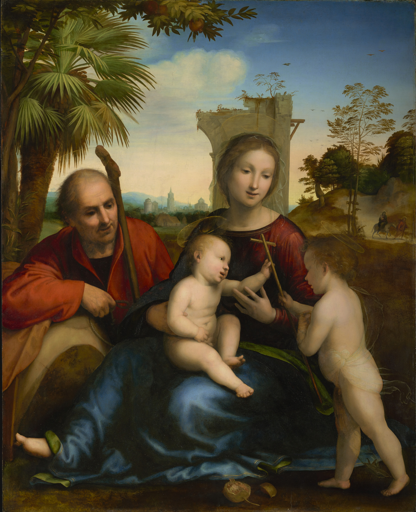 The Rest on the Flight into Egypt with St. John the Baptist