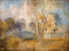 The Thames Glimpsed between Trees, possibly at Kew Bridge by J. M. W. Turner