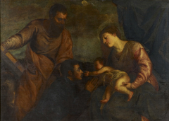 The Virgin and Child, Saint Luke and a Donor