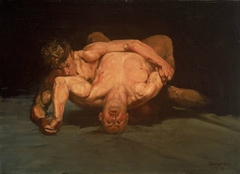 The Wrestlers by George Luks