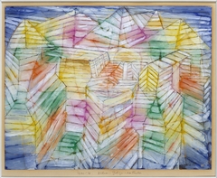 Theater-Mountain-Construction by Paul Klee