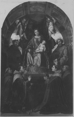 Thronende Madonna mit Heiligen (nach Girolamo Romanino)