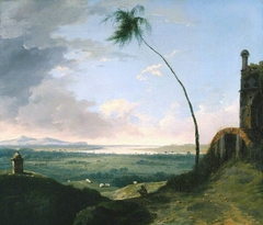 Tomb and Distant View of Rajmahal Hills by William Hodges