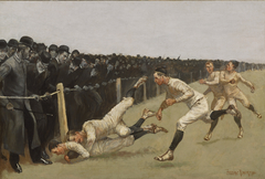 Touchdown, Yale vs. Princeton, Thanksgiving Day, Nov. 27, 1890, Yale 32, Princeton 0