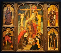 Triptych of the Descent from the Cross by Bernat Martorell