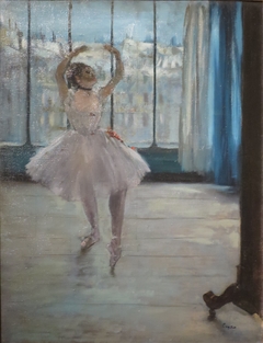 Dancer Posing for a Photographer (Dancer in Front of the Window)