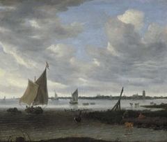 View near Dordrecht by Salomon van Ruysdael