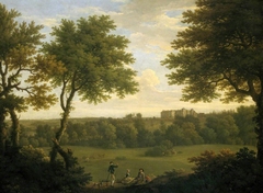 View of Copped Hall in Essex, from the Park by Francis Hayman
