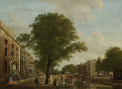 View of the Herengracht at Leidsestraat in Amsterdam