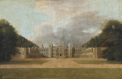 View of the North (Entrance) Front of Seaton Delaval Hall by William Bell
