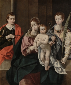 Virgen del Rosario con San Acisclo y Santa Victoria