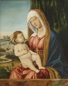 Virgin and Child before a Landscape by Cima da Conegliano