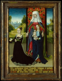 Virgin and Child with Saint Anne Presenting Anna van Nieuwenhove by Master of the Cologne legend of St Ursula