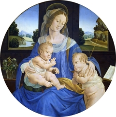Virgin and Child with the Infant Saint John the Baptist by Lorenzo di Credi