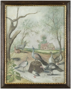 Vogellandschap bij boerderij by Margareta de Heer