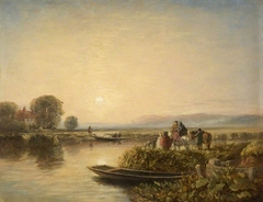 Waiting For The Ferry - Morning by David Cox Jr
