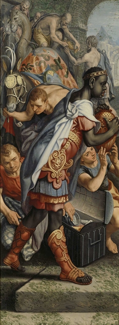 Wing of an Altarpiece with Adoration of the Magi, on the reverse is Presentation in the Temple by Pieter Aertsen