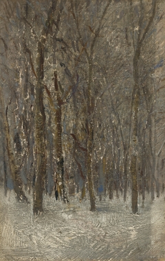 Winter Forest by László Mednyánszky