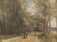 Wooded Path near Ville d'Avray by Jean-Baptiste-Camille Corot