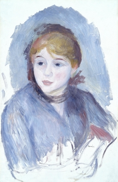 Young Girl in Blue by Auguste Renoir