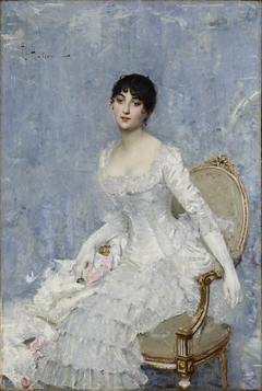 Young Lady in White by Paul César Helleu