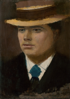 Young Man in a Straw Hat